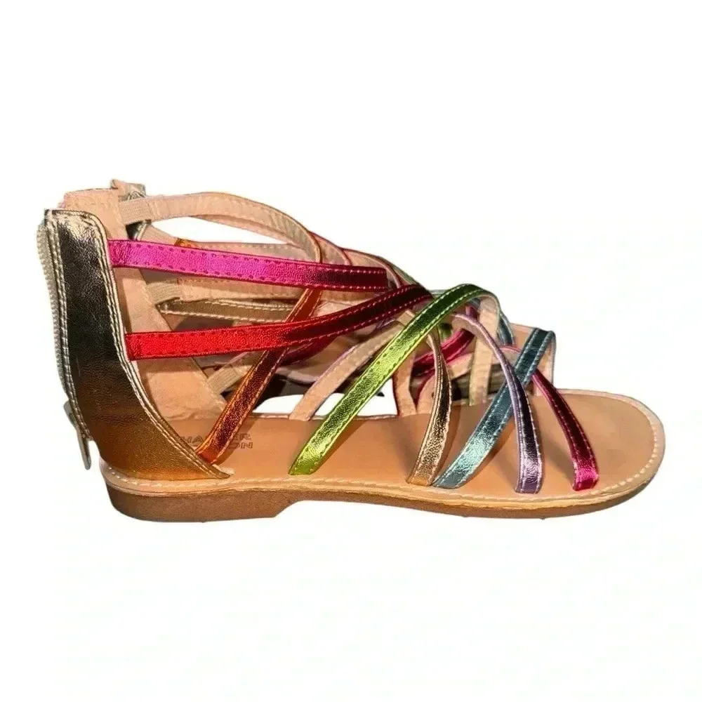 Harper Canyon Strappy Sandal, Multi Colored, Size 2 - Picture 2 of 12